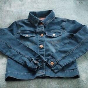 BCBG Girls Button Up Size 10 Stretch Jean Jacket